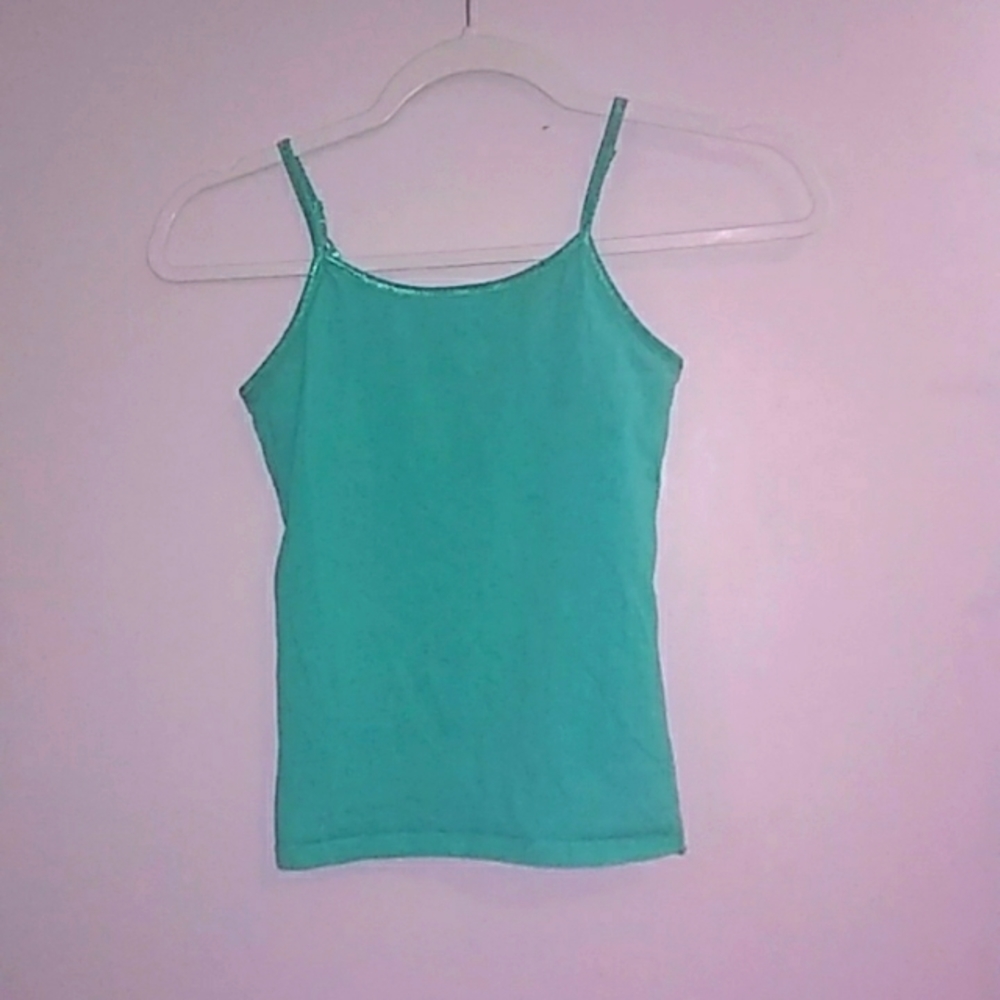 SO, blue camisole